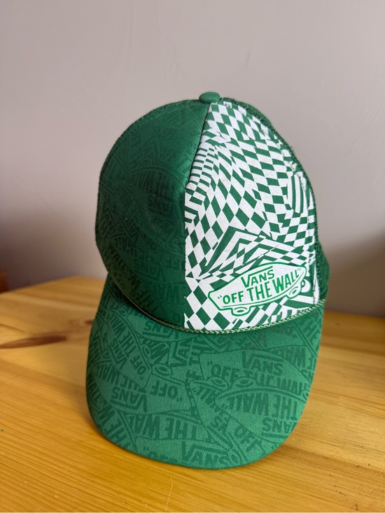 Vans Other - Vintage Y2K Vans Off the Wall Green White Foam Snapback‎ Hat Streetwear OSFA